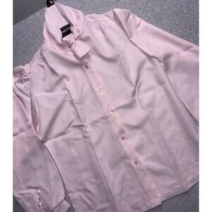 Vintage Claudia Pink Bow Blouse Women’s Size 12 Old Money Style Made in USA